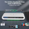 multi-functional Wireless Charger 3 ports Fast Charging for iPhone for iPad for air pods for samsung phone with Retail Package