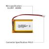 Lithium-ion Cell Factory Supply Led Light Battery UFX 103450 1800mAh 3.7V Li-ion Rechargeable Battery Pack