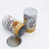 Round Easy Pull Can Paper Tube with Lid Plastic Cover Food Grade Cardboard Paper Tube Package for Snacks Can Powder
