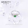 Wholesale Best Valentine Gift vogue jewelry 2 gram green diamond Arabic engagement ring for women