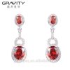 Gravity Custom luxury style cz zirconia imitation silver jewelry set