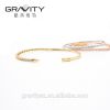 Wholesale latest simple designed fashion 18K gold plated Bangles and bracelets