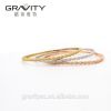 Wholesale latest simple designed fashion 18K gold plated Bangles and bracelets