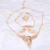22k gold imitation jewellery necklace gift sets dubai wholesale jewelry set price princess cut bridal jewelry set