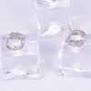 designer seoul stone cartilage silver platinum titanium self piercing hoop ring type channel findings clip on korean earrings