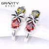 latest beautiful jewelry factory china producer fashion brass fine jewelry silver earring for girls