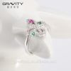 Jewelry factory new design ladies silver finger rings jewelry women with cz quality zicron