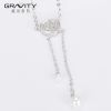 wholesale guangzhou fashion handwork imitation silver jewelry necklace