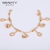 Shenzhen Gravity fashion newest simple design jewelry 18kk gold plated charm bracelet bangle