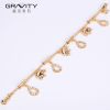 Shenzhen Gravity fashion newest simple design jewelry 18kk gold plated charm bracelet bangle