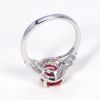 wholesale fashion latest design copper 18k white gold ring jewelry, saudi pakistan engagement 18k white gold ring