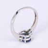wholesale fashion 18K white gold geometrical shape romantic cubic zircon jewelry ring,engagement wedding 925silver ring for women