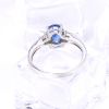 wholesale fashion 18K white gold geometrical shape romantic cubic zircon jewelry ring,engagement wedding 925silver ring for women
