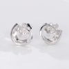 drop stud silver wedding jewelry earrings