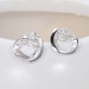 drop stud silver wedding jewelry earrings