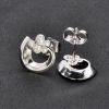 drop stud silver wedding jewelry earrings