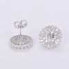 silver indian bridal jewellery diamond hoop cartilage women's wedding earrings