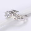 wholesale latest design custom for girls 14k 18k white gold 925 silver couple diamond engagement american wedding jewelry ring