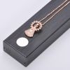 High fashion unique design with AAA zircon rose gold plated cross pendant necklace jewelry set for mens