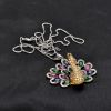 Colorful Custom High End Jewelry Engraved Name Pendant