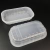 Fast Food Tray Cpet Plastic Plates Disposable Custom Plastic Clear Meat Food Packaging Trays For Airline