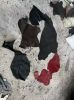 Leather waste from new...