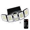 Geomade 5head solar light outdoor waterproof flood dusk to dawn garden lights with remote controller Garden light