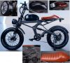 20 inch Electric Mountain Bike with Fat Tires Shock Absorber Off-road Electric Bicycle