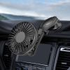 Top Selling Car Vent 4&amp;quot; USB Fan Strong Winds 3 Speeds 360 Rotation Air Circulating Mini Fan Suitable for Car Cooling