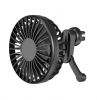 Car Cooling Fan 3 Speeds Adjustment USB Rechargeable Mini Fan for Car Air Vent 360 Degree Rotatable Car Fans