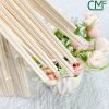  Bamboo Disposable Twin Japanese Sushi Disposable Twins Bamboo Chopsticks with Custom Sleeve