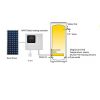 OEM ODM 4000W Solar Water Heating Controller 100L-500L Water Tank with PTC Heating Element Temperature Probe and LCD Display