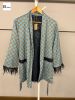 Women blazers jacket outwear with feather stylish printing look   