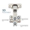 Cold Rolled Steel Cushioned Silent Hinge