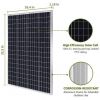 Waterproof Monocrystalline Mono Solar Module 100W 12V Rigid Solar Panel