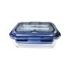 Ecofriendly Airtight Meal Prep Glass Food Storage Containers Lunch Box With Lid And plastic cutlery