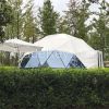 Transparent Banquet Circular Pvc Geodesic Dome Tent With Shade Cover