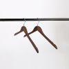 Wooden Hanger Antique walnut color, simple and high-end adult hangers, home solid wood hangers, skirts, shirts, jackets, suits, pants, shirts, single clothes, underwear, wardrobe available