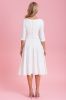 Long-Sleeved Stretchy Viscose Wedding Bridal Dress