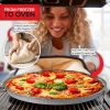 Stock Your Home (25 Pack) 12 Inch Aluminum Pizza Pans Disposable Round Foil Focaccia Pan for Individual Personal Pizzas, Giant Size Chocolate Chip Cookie...