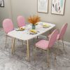 Dining Furniture Hot Sale Marble Computer desk Marble Top Metal Leg Dining Table