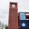 Compas outdoor building clock