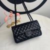 Women's bag genuine leather chain small square bag hand-held one shoulder crossbody bag 2024 new niche light luxury diamond grid