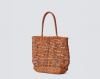 Stysion Handcrafted Woven Leather Tote Bag