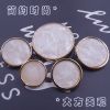 Woolen coat coat buttons high-grade button-up blouse women all round suit buckle trench coat sweater metal buttons