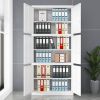 Three-Section Filing Cabinet File Storage Solution for Home or Office Use with lock