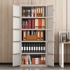 Five-Section Combination Steel Filing Cabinet Office Storage Furniture for File Management