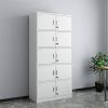 Five-Section Combination Steel Filing Cabinet Office Storage Furniture for File Management