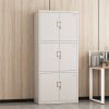 Three-Section Filing Cabinet File Storage Solution for Home or Office Use with lock