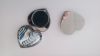 compact recess mirror, compact mirror, heart compact mirror, lip stick